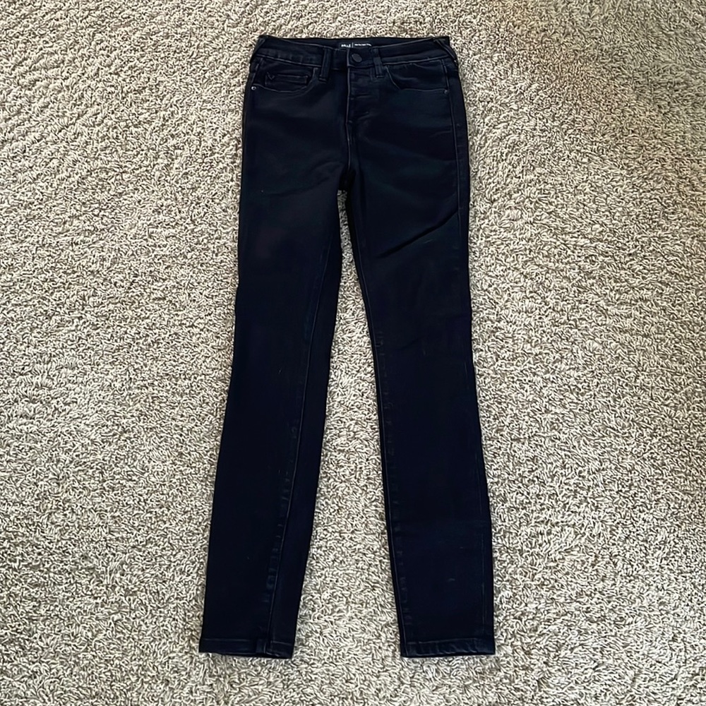 True Religion Black Halle High Rise Super Skinny jeans size 24